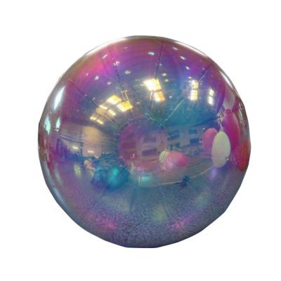 China Stage Performance Colorful Inflatable Mirror Ball Decorative Popular Inflatable Rainbow Mirror Ball For Sale Customized for sale