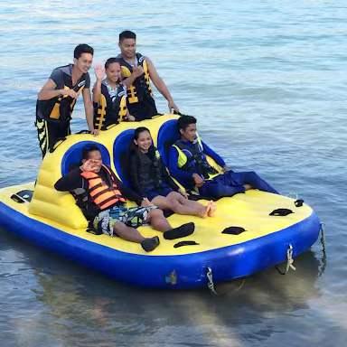 China Sea 6 Person Inflatable Towable Sofa, Commercial Inflatable Jet Ski Towable Water Toys Towable UFO Crazy Sofa for sale