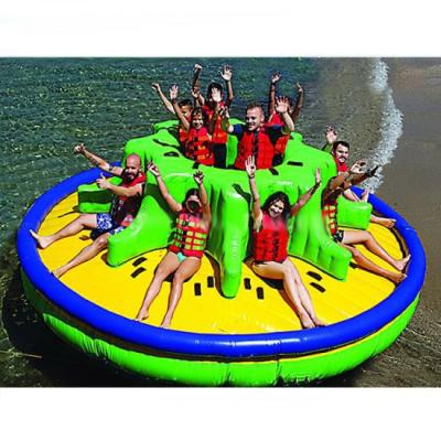 China Sea Design Funny Octopus Saturn Inflatable Rocker Floating Galaxy Inflatable Tornado Disco Spinning Boat for sale