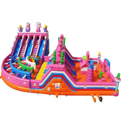 China Commercial Family Party Jumpers Bounce House Hog Slide Bouncer Jump Sale Inflatable Bouncy Castle Customized for sale