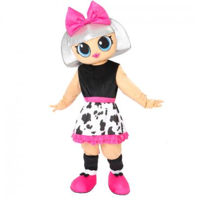 China Popular Giant Lol Girl Doll Mascot Custom Movie Character Cartoon Mascot Costume For Party S for sale