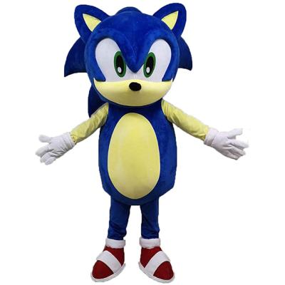 China Hot Sale Sonic Hedgehog Mascot Costume Plush Watermelon Mascot Costume For Party S for sale