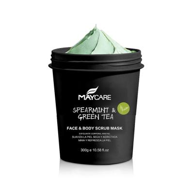 China Exfoliator OEM Detox Matcha Green Tea 100% Natural Deep Cleansing Body Face Scrub for sale