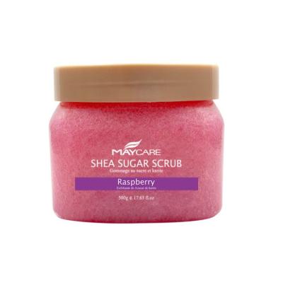 China Best Skin Polish Exfoliator Polish Whitening Body Scrub Rose Oil Shea Sugar Body Moisturizing Soft Exfoliate Scrub for sale