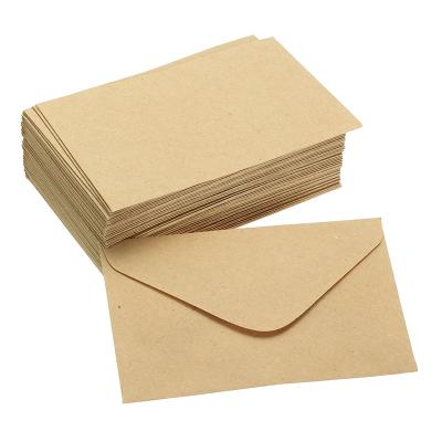 China Good Quality Custom Hot Selling Business Envelope / Gift Certificates Gift Envelope Brown Recycle Kraft Paper Envelope for sale