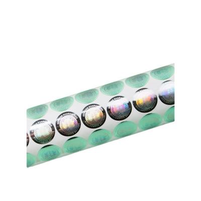 China Hologram Tamper Resistant Self Adhesive Custom Hologram Stickers For Bottle / Jar for sale