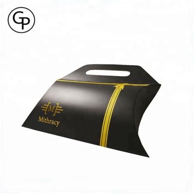 China Handmade Custom Paper Pillow Packaging Box Packaging For Hair Extensions Weave for sale