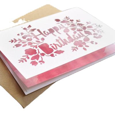 China Europe Greeting Card /Wholesale Paper Professional Customized Die Cut Greeting Card for sale