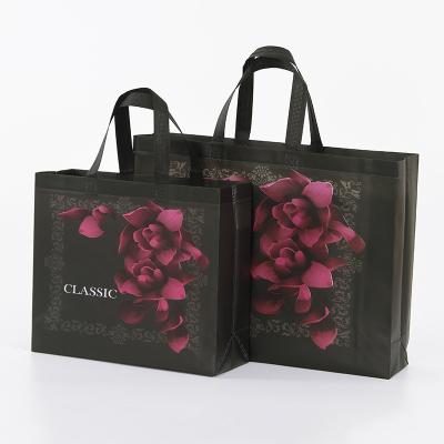 China Custom Insulated Gift Apparel Advertising Shopping Film Coated Nonwoven Bag With Printed Logo for sale