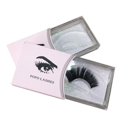 China Recycled Materials Cheap Custom Wholesale Eyelash Box Eyelash Packaging Sleeve for sale