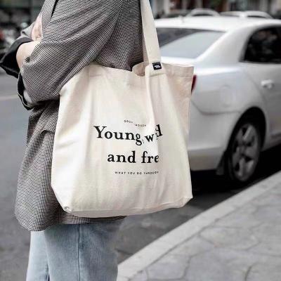 China 100% Eco-friendly No MOQ Reusable Custom Tote Shopping Bags Cotton Canvas Bag for sale