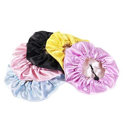 China Custom Adjustable Reversible Satin Hood Sleep Hats Reversible Hats For Toddler Child Baby Kids for sale