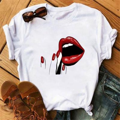 China Best Quality QUICK DRY Short Custom Design Sleeve Cheap Polyester Cotton Blank Printed Promotional Women T Shirt for sale