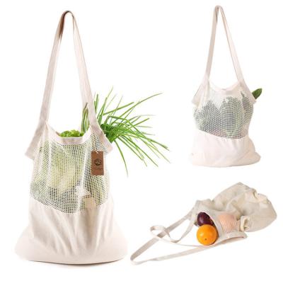 China New Design Custom 100% Eco-Friendly Zero Waste Organic Mesh Bag Vegetable Cotton for sale