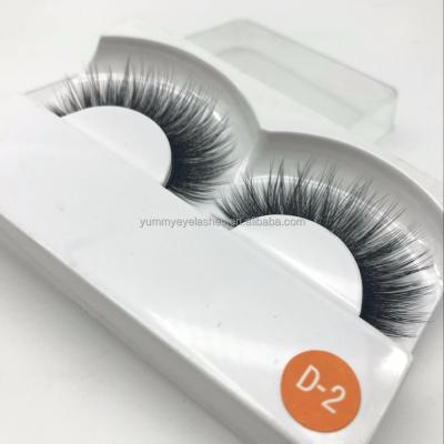 China Long Natural Your Own Brand Makeup Synthetic Lashes Private Label Lashes 3D Silk Lashes for sale