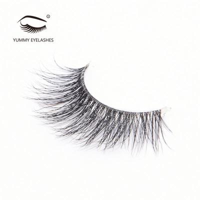 China Factory Wholesale Natural Long Silk 3d Eyelashes Tapered False Eyelashes for sale