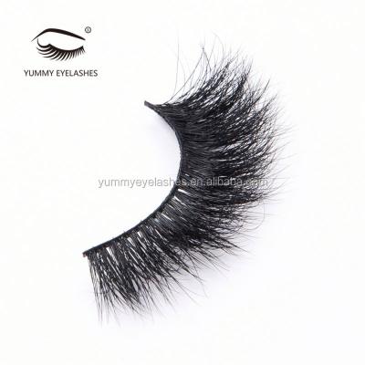 China Factory Long Double Layer Natural Silk 3d Strip Eyelashes False Eyelashes for sale