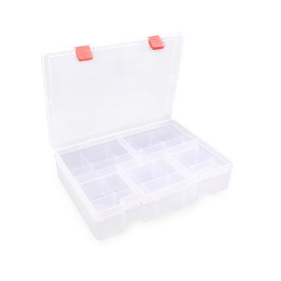 China High Output Multi-Function Lid Compartments Plastic Storage Box Stored With Removable Dividers for sale