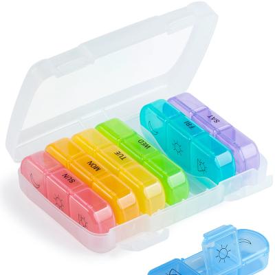 China Special hot sale pp week pill box organizer medicine plastic organizer for sale