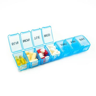 China Pill Maker Pill Reminder Box Small Small Plastic Chinese Daily Supply Pill Case for sale