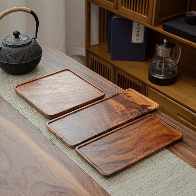 China High Quality Smooth Natural Wooden Tea Tray Food Serving Dish From USA for sale