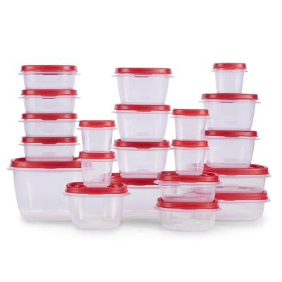 China Freshness Preservation 42pcs Plastic Airtight Easy Stackable Instant Lock Food Storage Containers Sets With Lid For Kitchen Use for sale