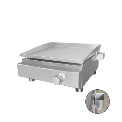 China Adjustable Height Wholesale Stainless Steel Teppanyaki Griddle BBQ Gas Grill Griddle Non Stick Food Griddle for sale