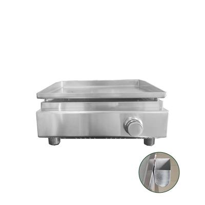 China Adjustable Height Heavy-Duty Gas Countertop Griddle Gas Teppanyaki grill for Food Truck Equipment for sale