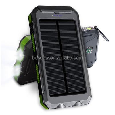 China Fast Charging Support High Efficient Solar Power Bank, 10000mAh Solar Charger For Mobile Phones/Tablet PC/other Electronics for sale