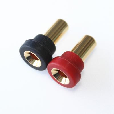 China audio & RC Visual Gold Plated 60A Battery Banana Plug Gold Bullet Banana Connector Plug 4MM For ESC Lipo RC Battery Operated Motor for sale