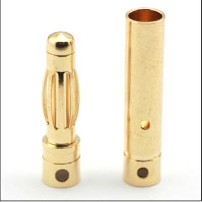 China 4.0 Bullet 4.0MM Connector Gold Plated Plug RC Banana High Quality Male-Female Universal Motor Brushless for sale