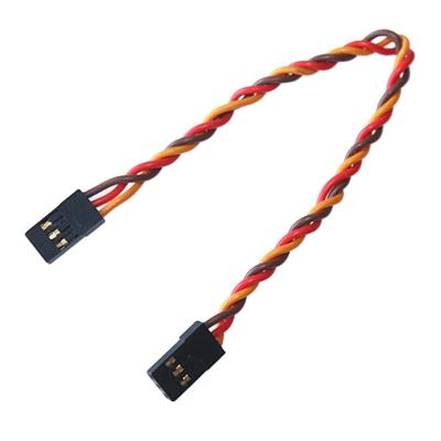 China Servo Signal Female To Male Cable Lead Connector 3P 150MM Servo Extension Twisted Wire JRFut for sale