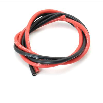 China Silicone RC Hobby Wire Silicon Rubber Rubber Insulated Wire Red Black Blue White Super Soft High Temperature Resist 14 Gauge Silicone Wire for sale