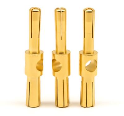 China Other Aircraft 4.0 To 5.0 Plug Male-Female Cross Gold-Plated Pattern Plug Embedded Medical Electronic Connector for sale