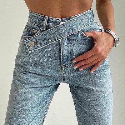 China Waterproof Hot Sale Summer Sexy High Buttocks Pockets Denim Pants Long Bodycon For Women for sale