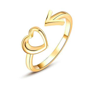 China FASHIONABLE Tiny Mayor Tarnish Free Jewelry Acero Inoxidable Joyas Jewelery Ring Anillos Para Hombre Heart Rings for sale