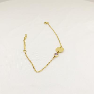 China casual/sporty anklet bracelet gold plated jewelry fashion accessories 2021 joyeria handmade fina bracelet china stainless steels for sale