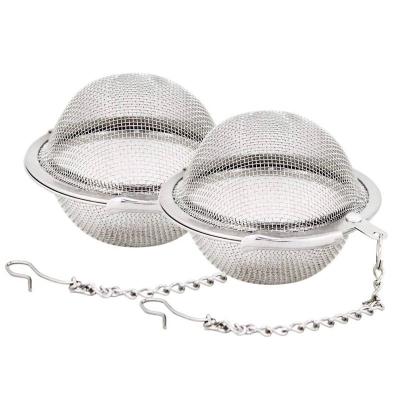 China New Type Sustainable Sale Well Stainless Steel 5cm 0.2kg Mesh Leaf Tea Infuser Ball for sale