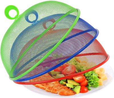 China New Sustainable Dome Table Type Metal Mesh Screen Coated Steel Kitchen Food Covered for sale