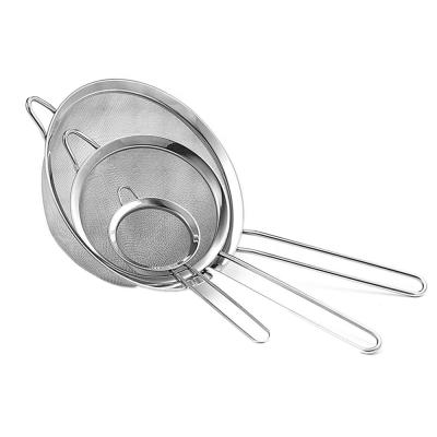 China Sustainable Wide Rim Sieve Fine Mesh Strainer for sale