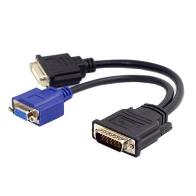 China COMPUTER Xput DMS 59 DMS-59 DVI VGA Adapter DMS-59 Male DVI and VGA Adapter Female Cable to Converter for sale