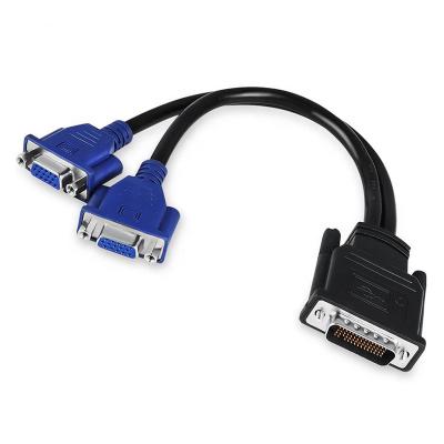 China COMPUTER Xput DMS 59 VGA Adapter Cable 59 Dual Pin To VGA Male DMS-59 to Female DMS 59 to Dual VGA Converter for sale