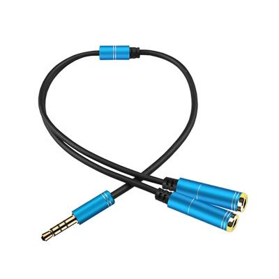 China Xput 2 High Quality Headphone COMPUTER Audio Splitter Cable 3.5mm Male To Aux Cable. Female Jack 3.5mm Splitter Adapter Splitter for sale