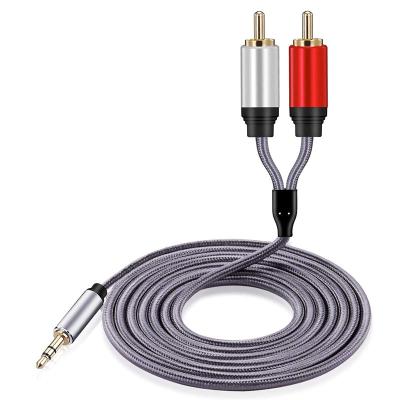 China COMPUTER Xput 3.5mm 3.5MM Jack To Male stereo aux. audio 2 RCA 2RCA 2-RCA jacks aux adapter. Stereo Y Splitter Cable Audio for sale