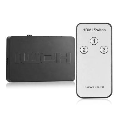 China PVC Xput Three 3x1 HDMI Port Switch With 3 HDMI Remote Control Port Switch With Remote Control for sale