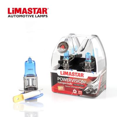 China Limastar H3 Halogen Bulb 12V 55W PK22s Glass Super White Automotive Fog Lamp for sale