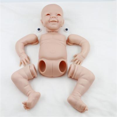 China Changeable Unpainted Full Body Silicone Reborn Doll Clothes Doll Mold Baby Reborn Molds April Sleeping Smiley Face for sale