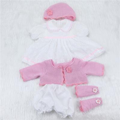 China Doll Wear Set Hot Sale 20 Inch 50cm Giraffe Body Cloth Girl Clothes Pink Baby Reborn Clothes For Wholesale for sale