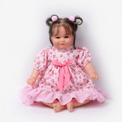 China Cartoon Toy 22inch Factory Wholesale Alive Soft Silicone Bebe Toy Reborn Doll for sale