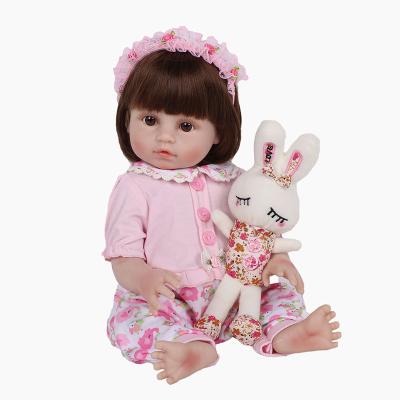 China Cartoon Toy 18 Inch in Mix Lifelike Realistic Silicone Girl Action Dolls Reborn Doll 48cm for sale